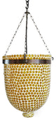 Yellow Mosaic Bucket Pendant, Small
