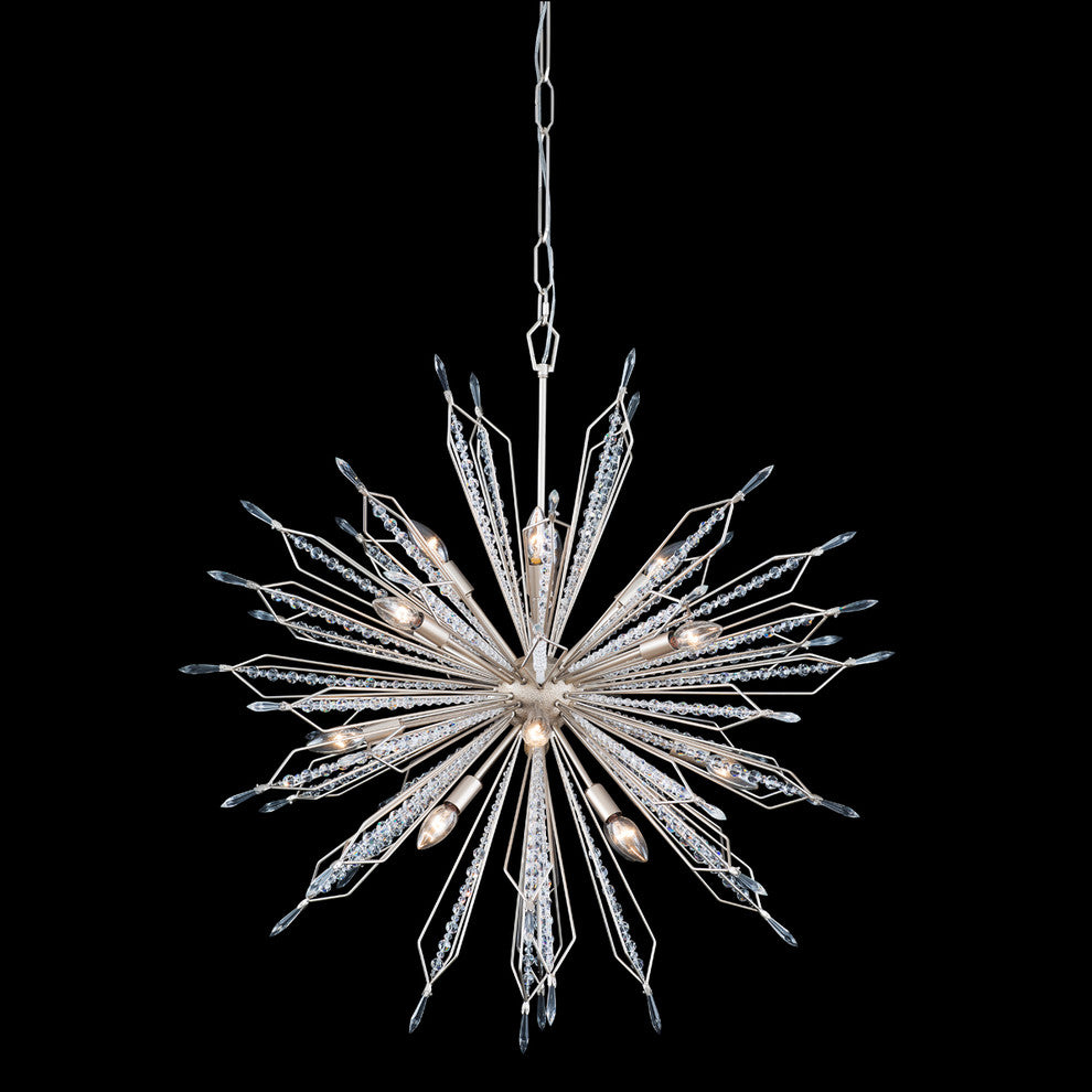 Orbital 12 Light Pendant in Gold Dust with Premium Crystal