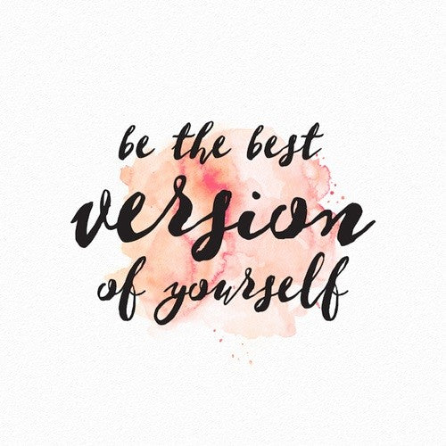 "Best Version of Yourself - Sentiment" Outdoor Pillow 20"x20"