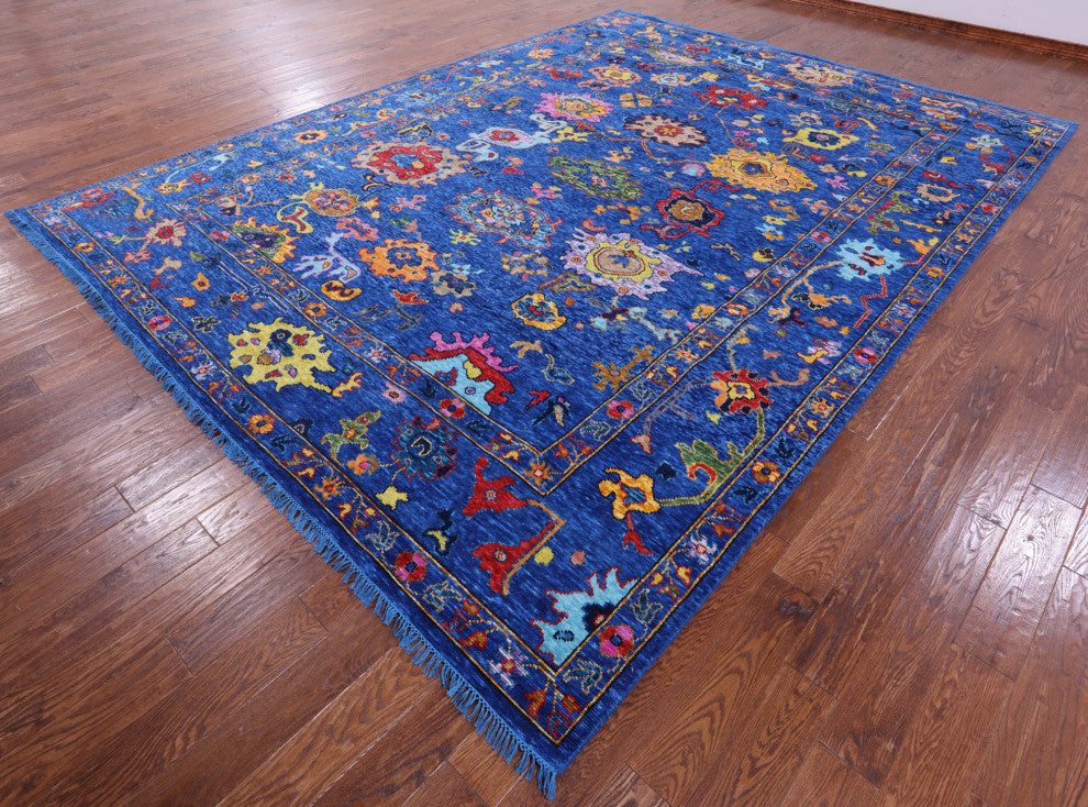 10' 2" X 13' 7" Turkish Oushak Handmade Wool Rug - Q16096