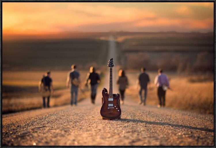 "Velvet Crush" Framed Canvas Giclee by Jake Olson, 37x25"