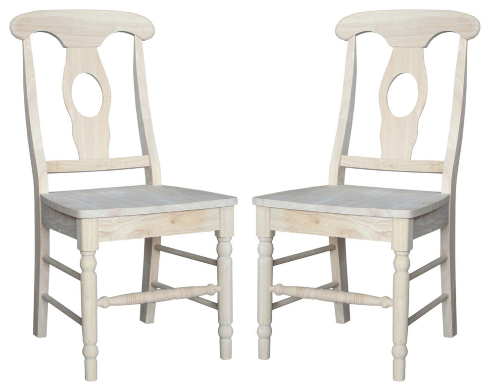 Set of Two Empire Chairs with Aolid Wood Seats