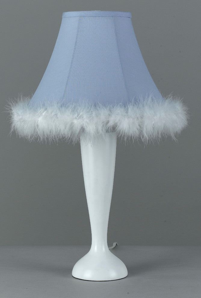60W Maid Lamp, Multi Finish, Blue