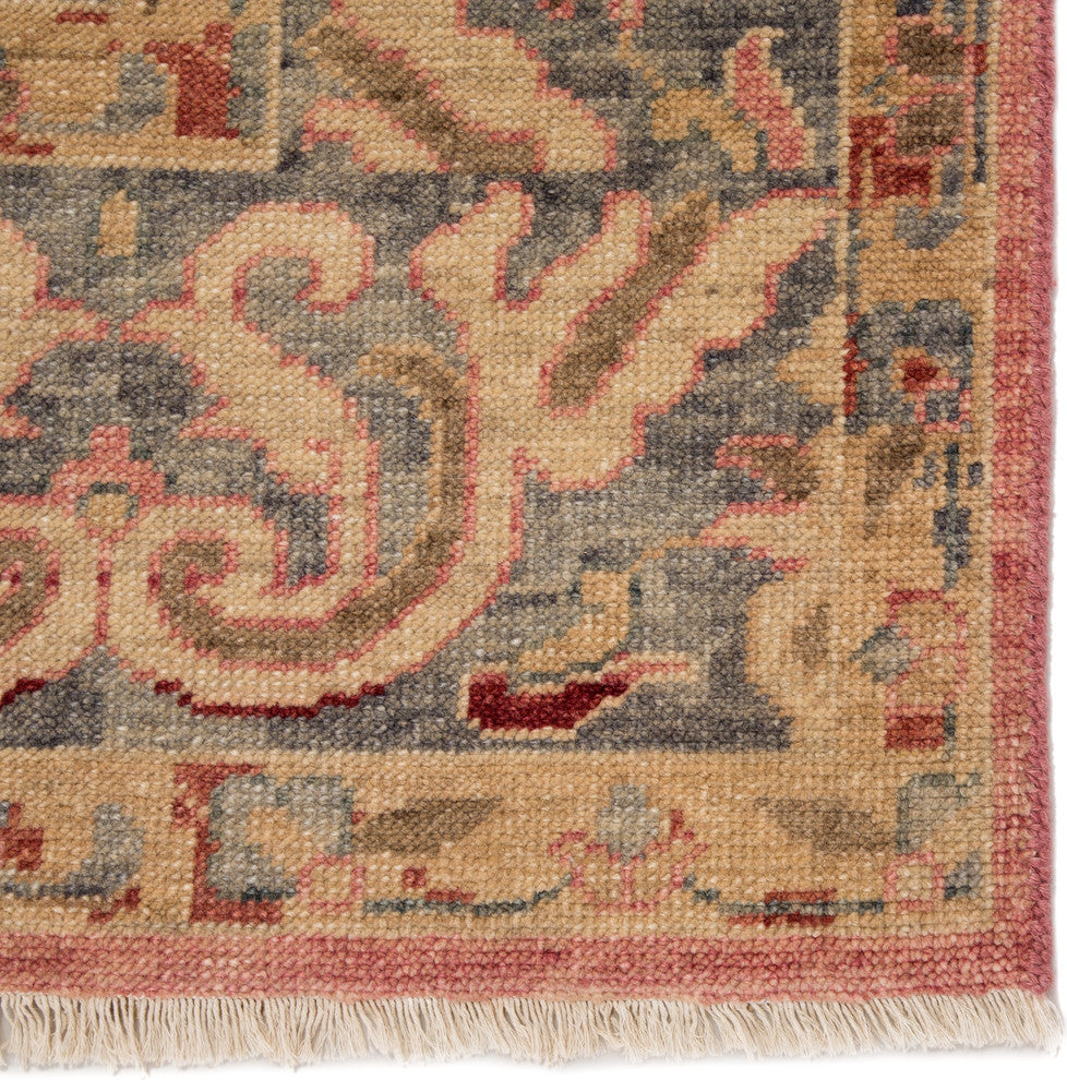 Jaipur Living Taryn Knotted Trellis Beige/Pink Area Rug, 8'10"x12'9"