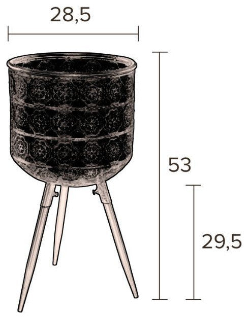 Brass Tripod Plant Stand L | Dutchbone Botanique
