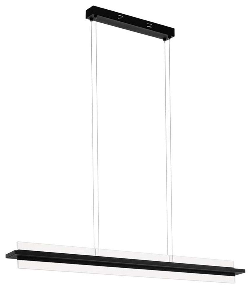 Spadafora LED Linear Pendant, Black