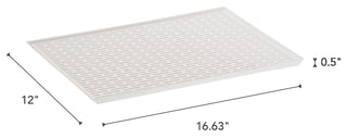 Tower Sink Side Glass Drainer, White