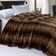 Tiger Faux Fur and Sherpa Blanket, Queen