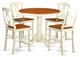 5 Pc Counter Height Pub Set - Table And 4 Counter Height Stool