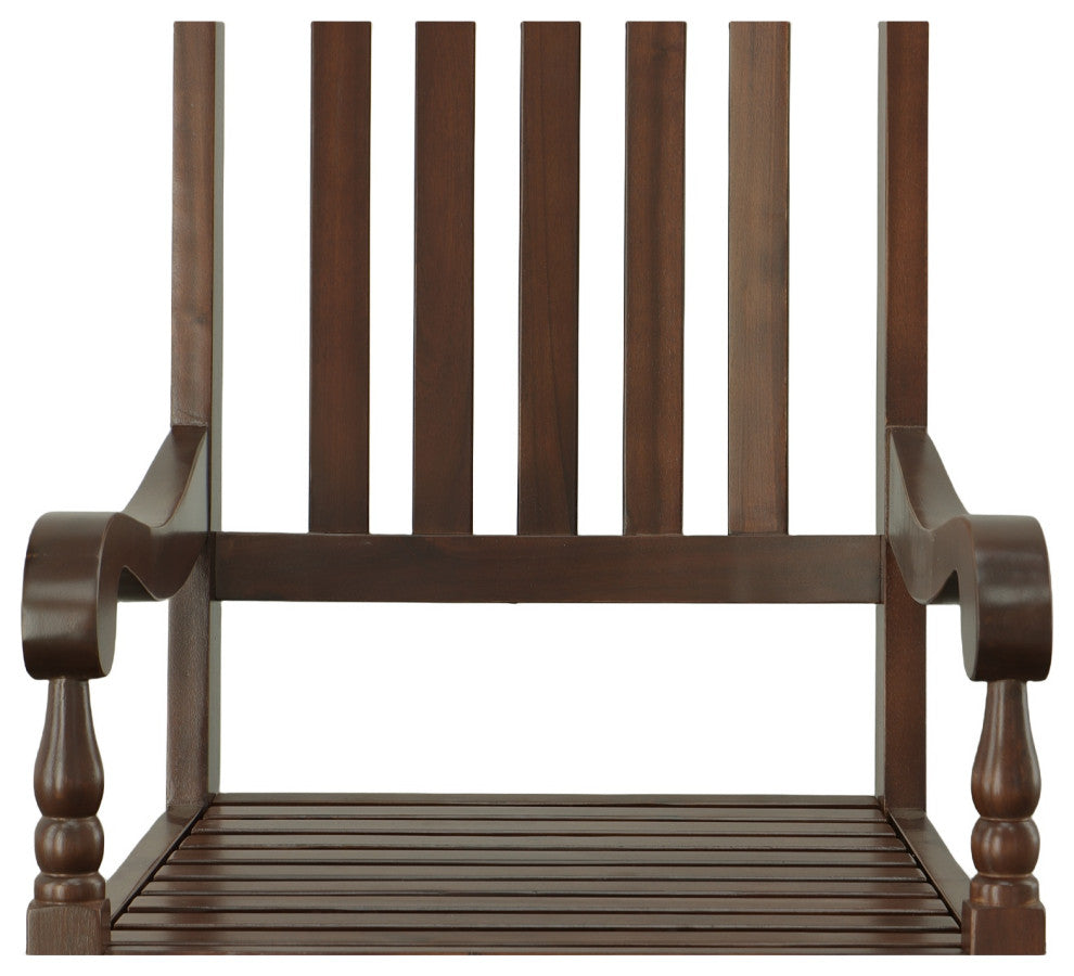 Hampton Elegant Acacia Rocker, Elm