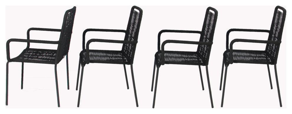 Set of 4 Palaio Chair, Black