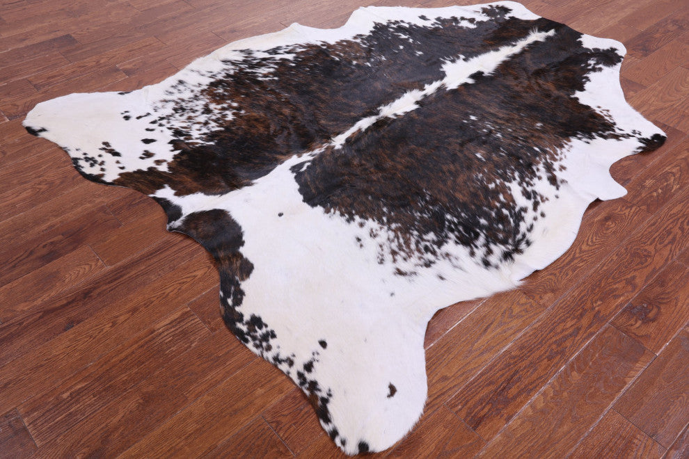 Organic Natural Hair-On Cowhide Area Rug 7' 0" X 6' 0" C1672