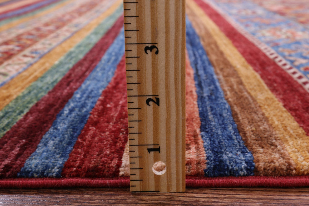 4' 10" X 6' 10" Super Kazak Khorjin Hand-Knotted Wool Rug Q11016