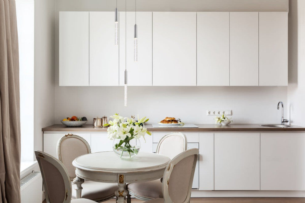 Elegant Lighting 5203D12 Ruelle 3 Light 12"W LED Crystal Multi - Chrome