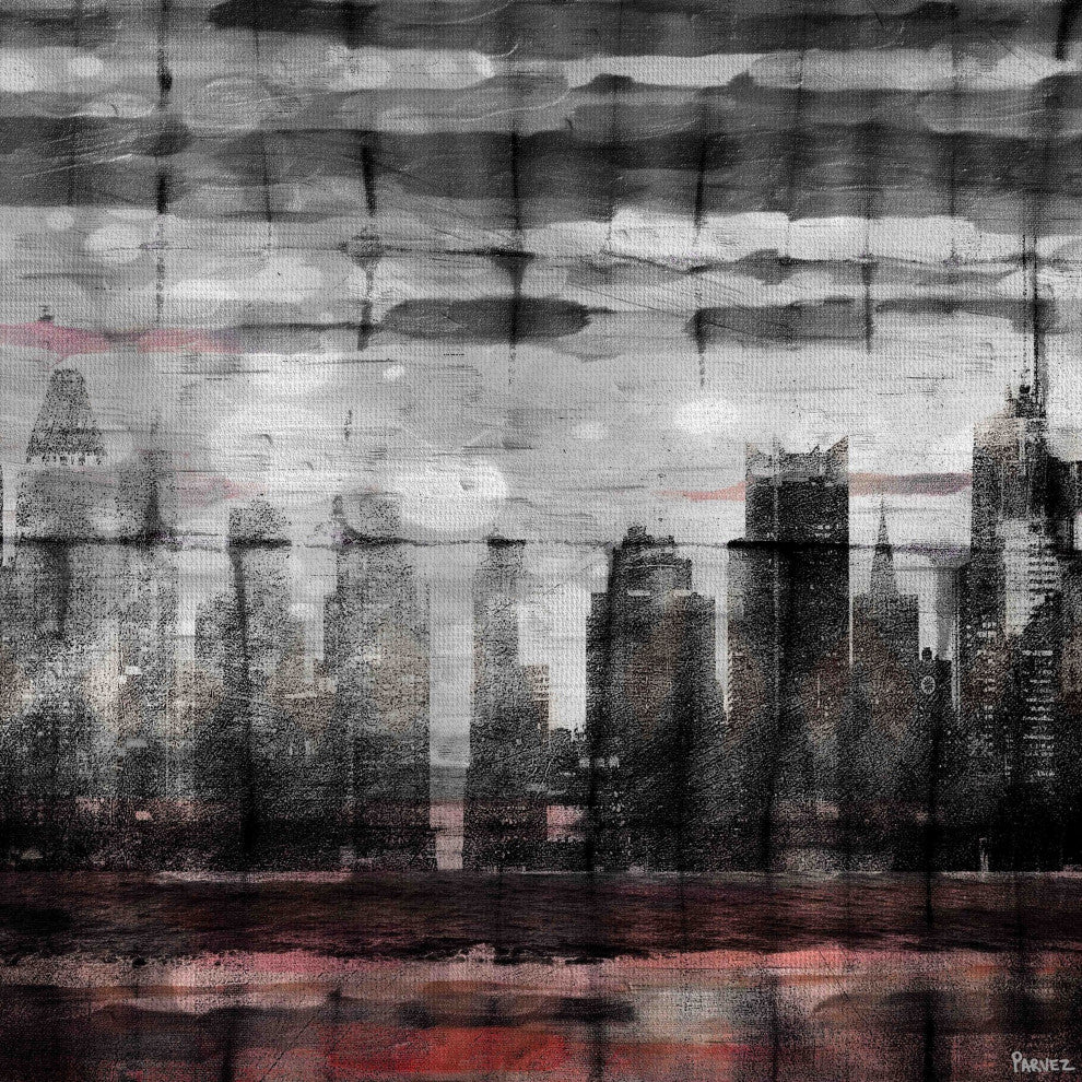 "Bold City" Print on Canvas, 24"x24"
