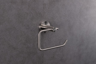 Bagno Nera Stainless Steel Toilet Paper Holder Satin Nickel