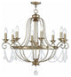 Sophia 8-Light Chandelier, Winter Gold