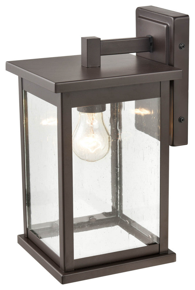 1 Light 7 in. Powder Coat Bronze Outdoor