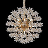 Bouquet 18-Light Round Chandelier - Crystal/Gold