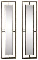 Uttermost Rutledge Gold Mirrors, Set of 2
