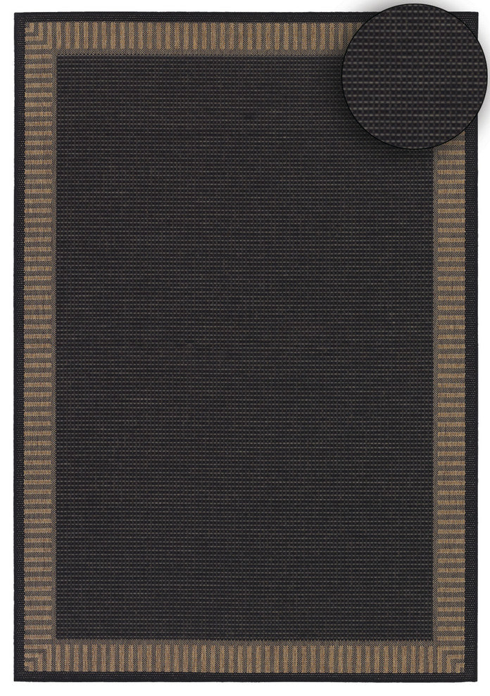 Recife Wicker Stitch 1681/2000, Black/Cocoa, 7'6" X 10'9"