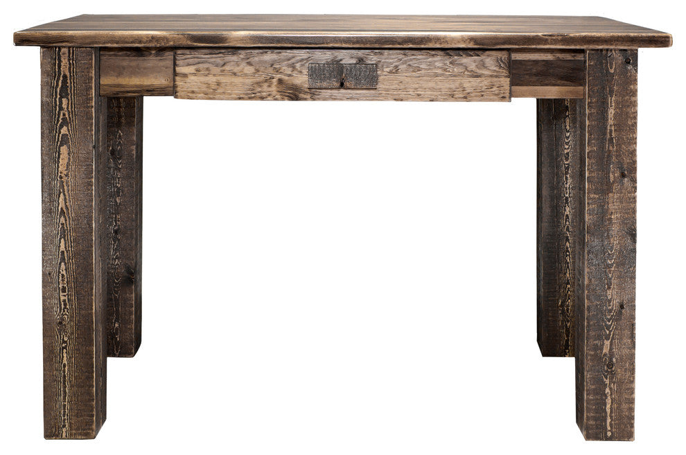Homestead Collection Writing Desk, Stain and Clear Lacquer Finish