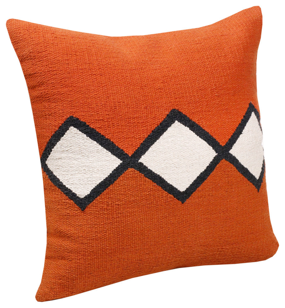 Southwestern Woven Center Diamond Throw Pillow, 20" x 20"