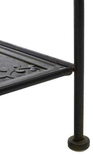Safavieh Tyrique 4 Tier Shelf Unit, Black Rust