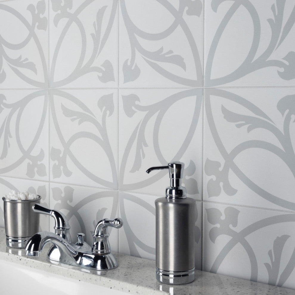 Caprice Liberty White Porcelain Floor and Wall Tile