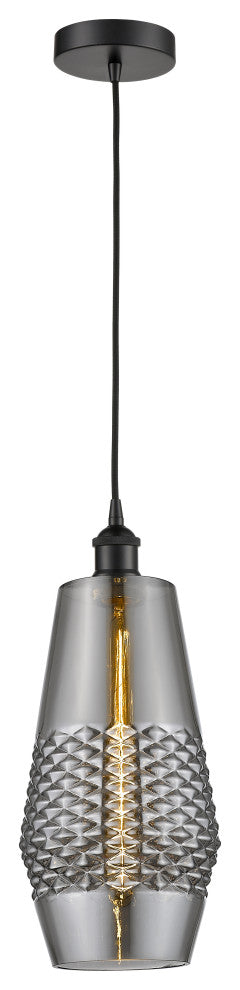 Innovations 616-1P-BK-G683-7-LED 1-Light Mini Pendant, Matte Black