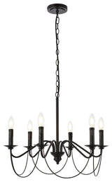 Winston 6-Light Pendant, Black