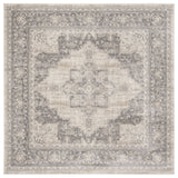 Safavieh Brentwood 6'7" Square Rug in Cream and Gray