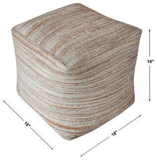 Uttermost Shiro Beige Pouf