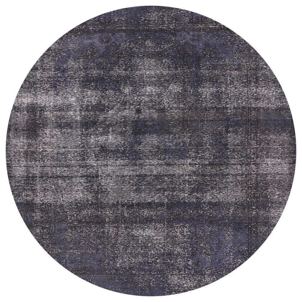 Ahgly Company Indoor Round Mid-Century Modern Area Rugs, 5' Round