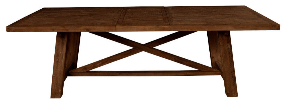 Newberry Rectangular Dining Table, Medium Brown