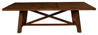 Newberry Rectangular Dining Table, Medium Brown