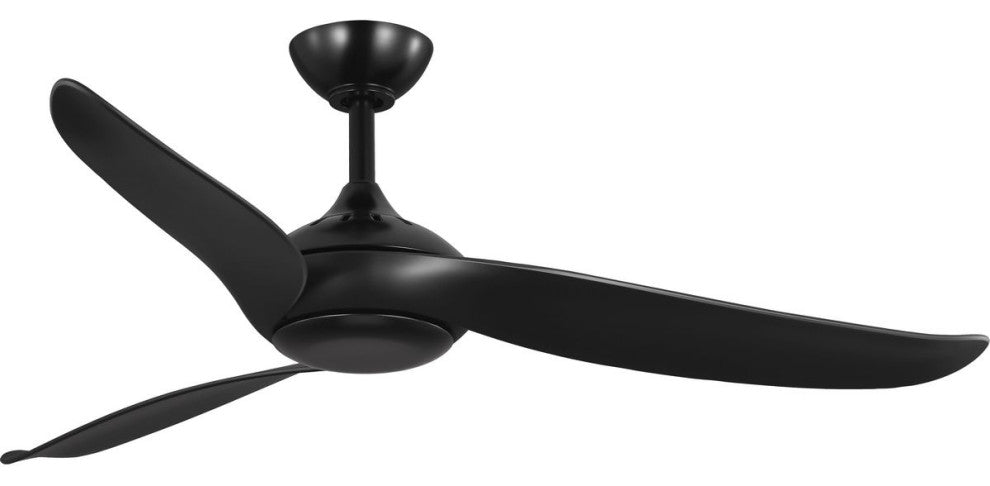 Conte Collection 52" 3-Blade Ceiling Fan, Matte Black