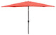 9' Outdoor Patio Market Umbrella With Push Button Tilt and Crank, Brick Red