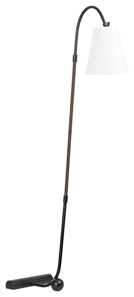 1-Light Floor Lamp, Forged Iron