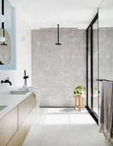 Contemporary Zellige Off-White, 12"x12"x1/2" Panel