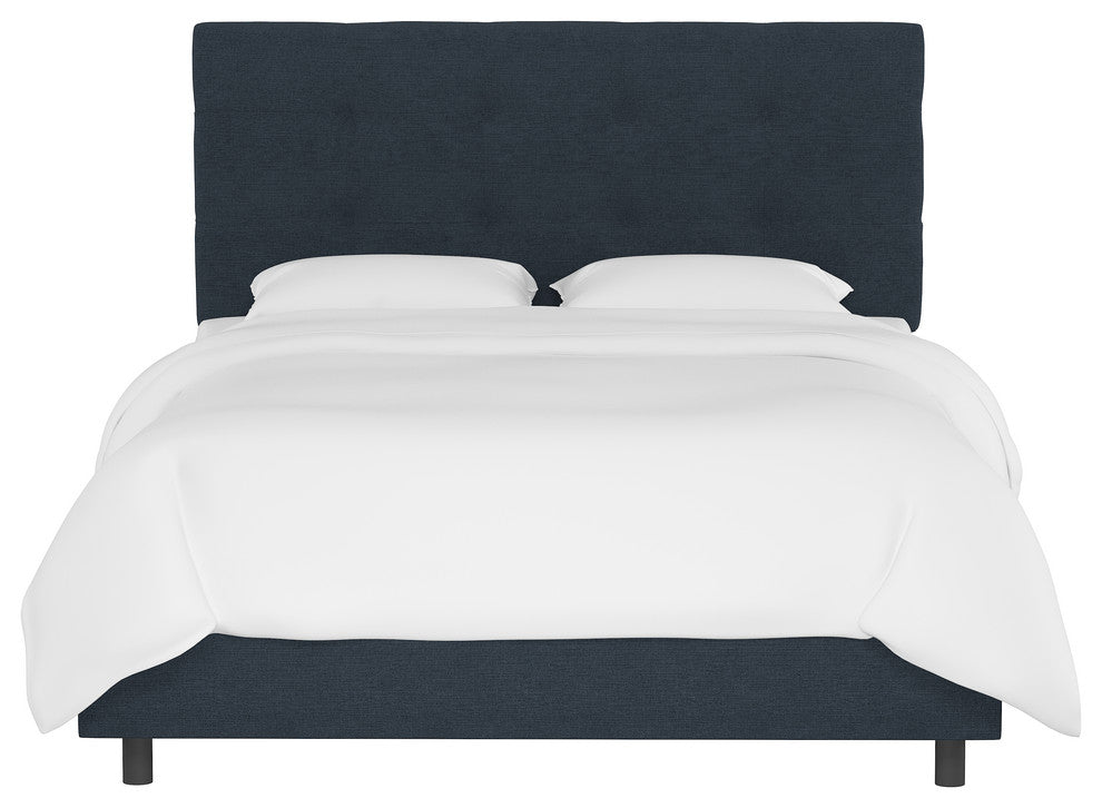 Cameron Twin Tufted Bed, Premier Platinum