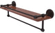 Prestige Skyline 22" Wood Shelf, Gallery Rail and Towel Bar, Venetian Bronze