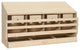 vidaXL Chicken Nesting Boxes 4 Compartments Hen Laying Nest Solid Wood Pine