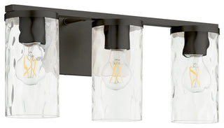 Quorum 5111-3-59 3-Light Vanity Light, Matte Black