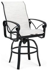 Palazzo Sling High Back Swivel Balcony Stool, Regular