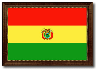 Bolivia Country Flag Canvas Print, 15"x21"