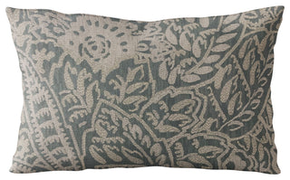Plutus Gray Festive Jacquard Luxury Throw Pillow, 20"x20"