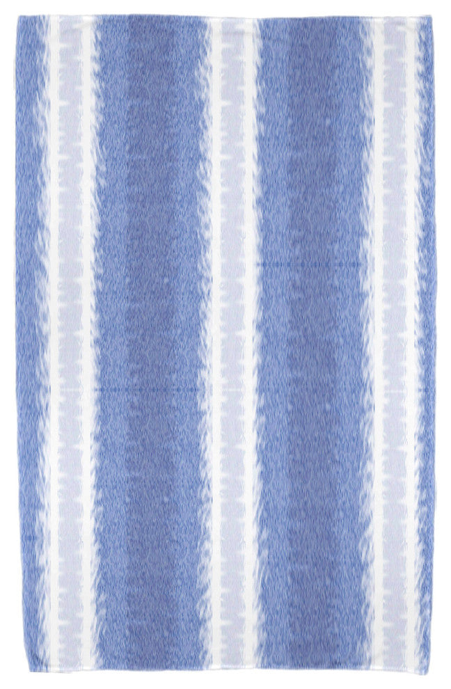 Sea Lines, Stripe Print Beach Towel, Blue