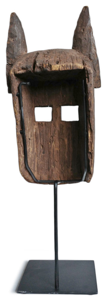Consigned Old Dogon Mali Mask on Stand