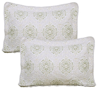 Bloom Medallion 5-Piece Printed Microfiber Quilt Set, Queen